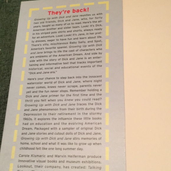 “Growing Up with Dick and Jane” oversized sturdy paperback, vintage 1996 - Picture 4 of 4